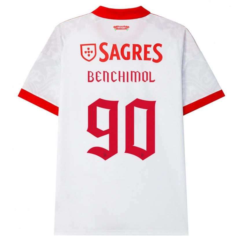 Danxen Mujer Camiseta Benchimol #90 Blanco Rojo Amarillo 2ª Equipación 2026/27 La Camisa México