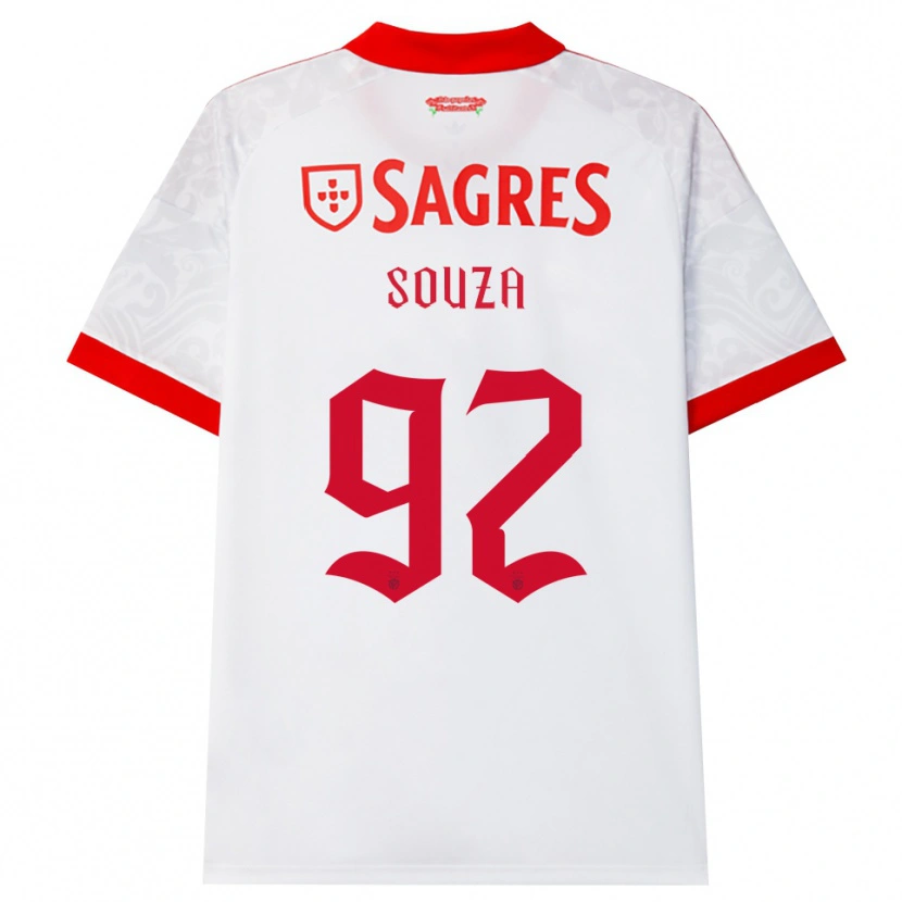 Danxen Mujer Camiseta Pedro Souza #92 Blanco Rojo Amarillo 2ª Equipación 2026/27 La Camisa México