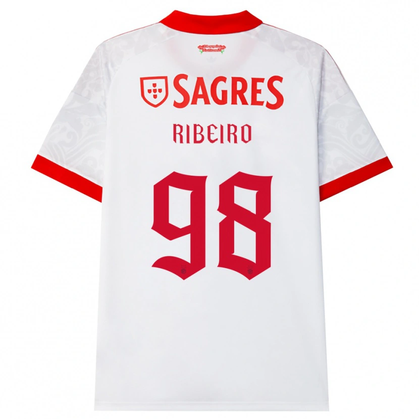 Danxen Mujer Camiseta Ricardo Ribeiro #98 Blanco Rojo Amarillo 2ª Equipación 2026/27 La Camisa México