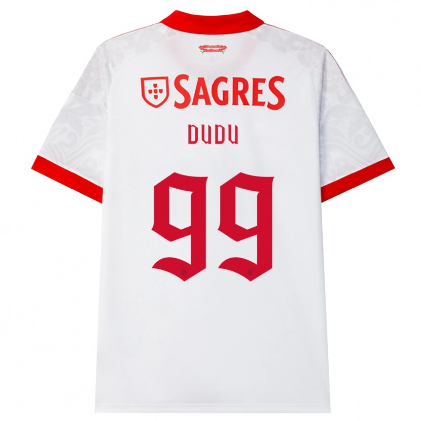 Danxen Mujer Camiseta Dudu #99 Blanco Rojo Amarillo 2ª Equipación 2026/27 La Camisa México