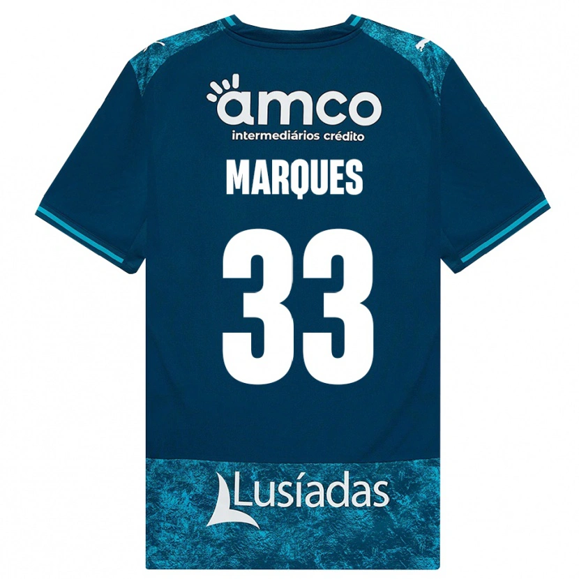 Danxen Mujer Camiseta João Marques #33 Grisardodarkslategray Turquesamedio 2ª Equipación 2026/27 La Camisa México