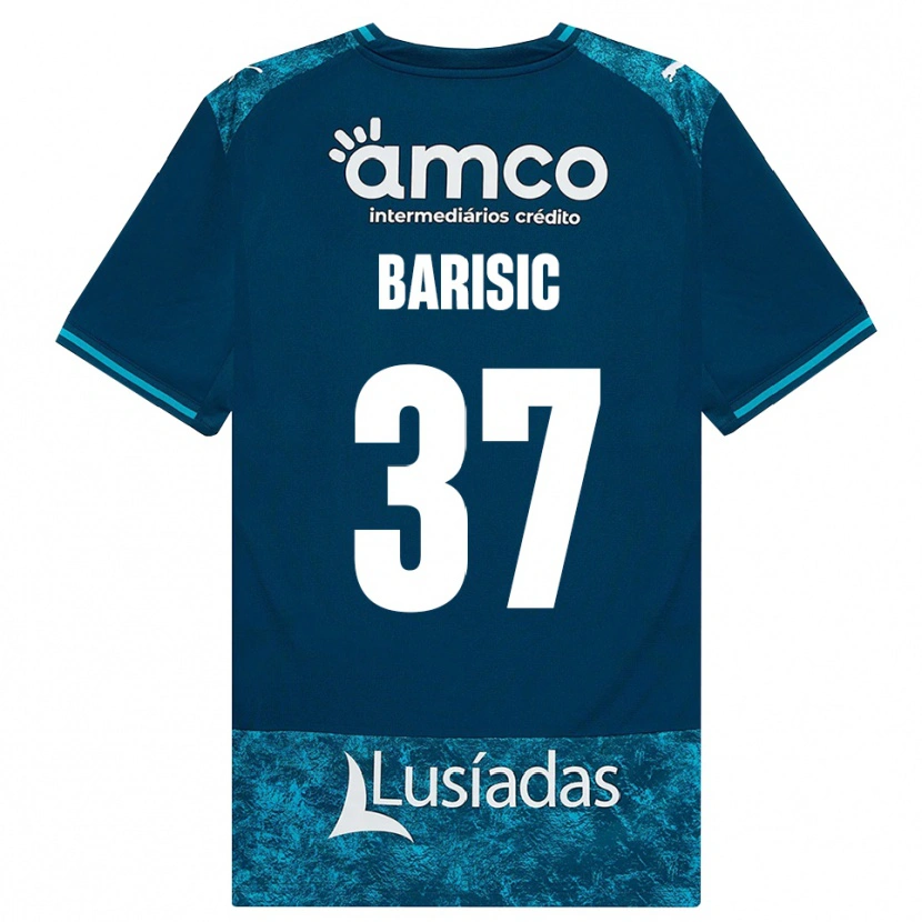 Danxen Mujer Camiseta Adrian Barisic #37 Grisardodarkslategray Turquesamedio 2ª Equipación 2026/27 La Camisa México