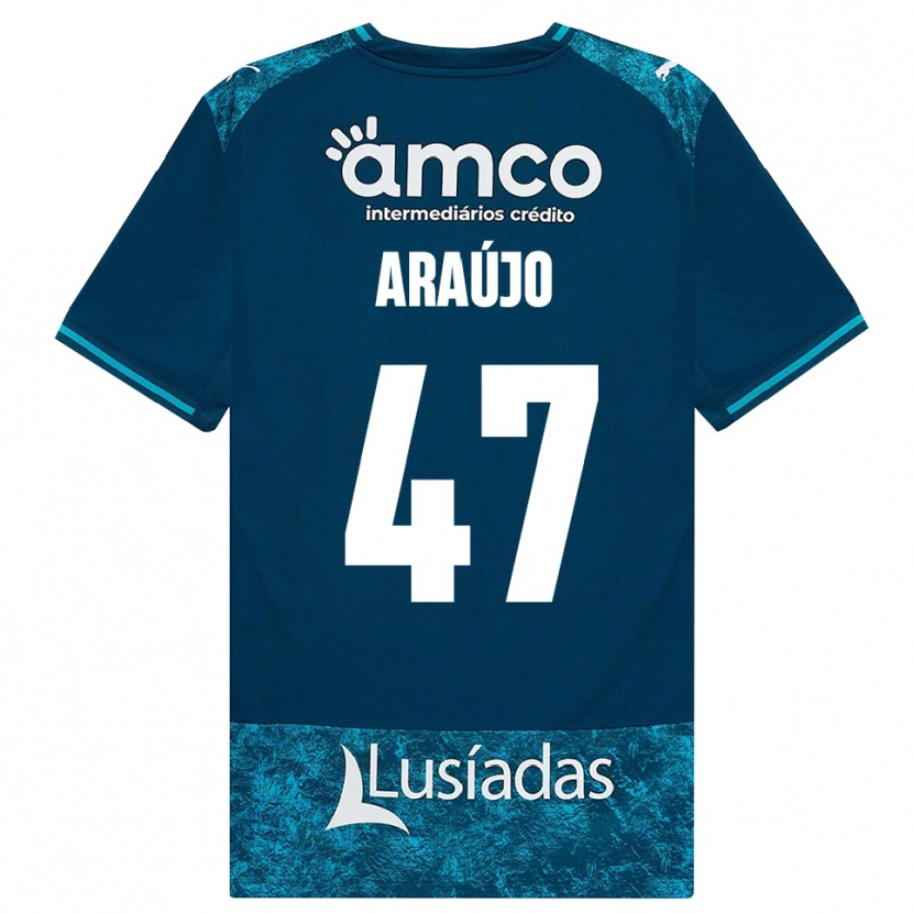 Danxen Mujer Camiseta Matheus Araújo #47 Grisardodarkslategray Turquesamedio 2ª Equipación 2026/27 La Camisa México
