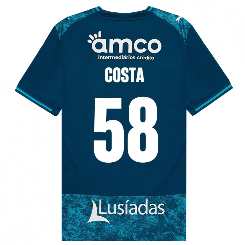 Danxen Mujer Camiseta Flinto Costa #58 Grisardodarkslategray Turquesamedio 2ª Equipación 2026/27 La Camisa México