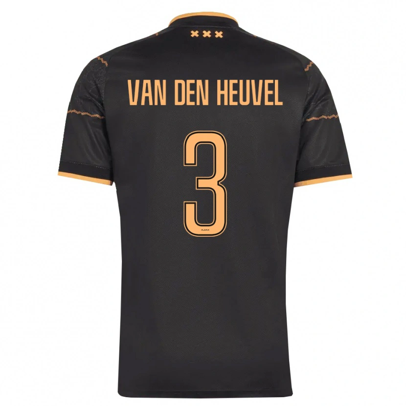Danxen Mujer Camiseta Nino Van Den Heuvel #3 Negro Naranja 2ª Equipación 2026/27 La Camisa México