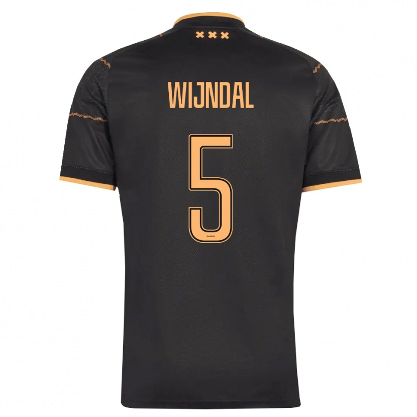 Danxen Mujer Camiseta Owen Wijndal #5 Negro Naranja 2ª Equipación 2026/27 La Camisa México