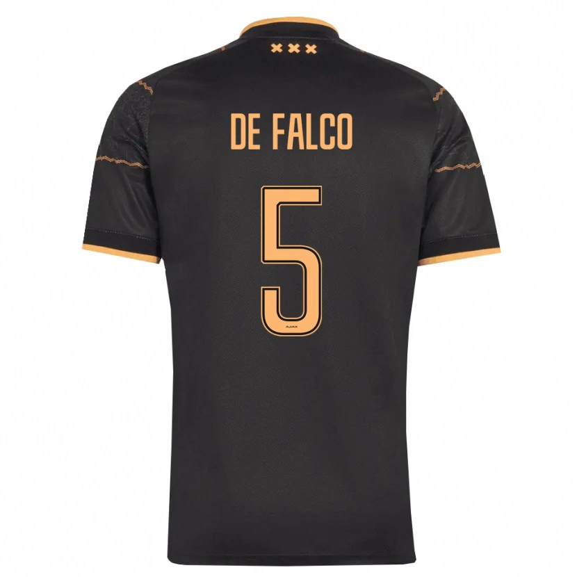 Danxen Mujer Camiseta Sinclair De Falco #5 Negro Naranja 2ª Equipación 2026/27 La Camisa México