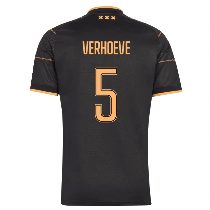 Danxen Mujer Camiseta Soraya Verhoeve #5 Negro Naranja 2ª Equipación 2026/27 La Camisa México