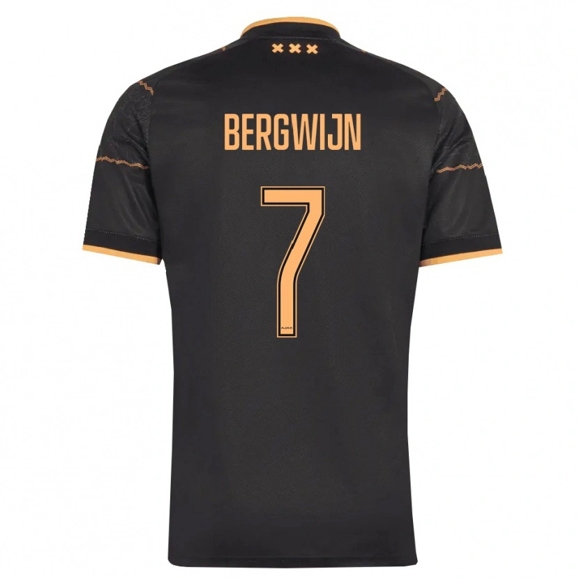 Danxen Mujer Camiseta Steven Bergwijn #7 Negro Naranja 2ª Equipación 2026/27 La Camisa México