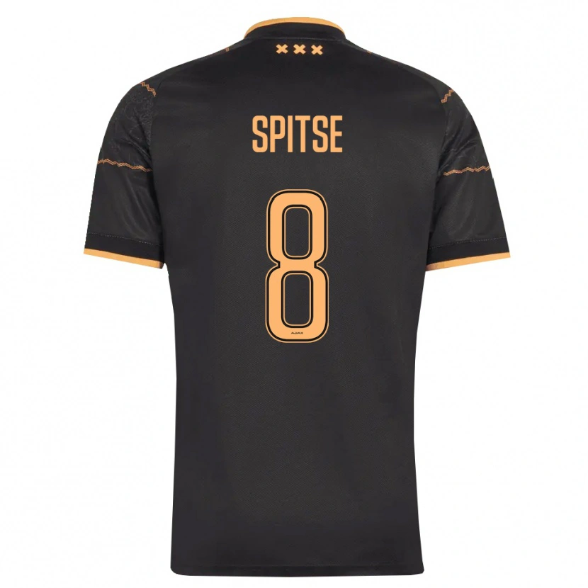 Danxen Mujer Camiseta Sherida Spitse #8 Negro Naranja 2ª Equipación 2026/27 La Camisa México