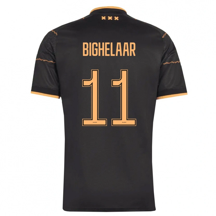 Danxen Mujer Camiseta Marjolijn Van Den Bighelaar #11 Negro Naranja 2ª Equipación 2026/27 La Camisa México