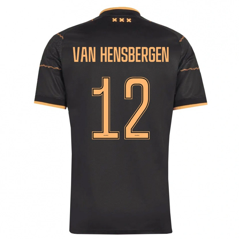 Danxen Mujer Camiseta Jade Van Hensbergen #12 Negro Naranja 2ª Equipación 2026/27 La Camisa México