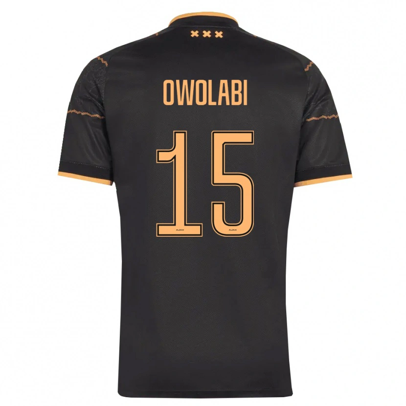 Danxen Mujer Camiseta Eniola Owolabi #15 Negro Naranja 2ª Equipación 2026/27 La Camisa México