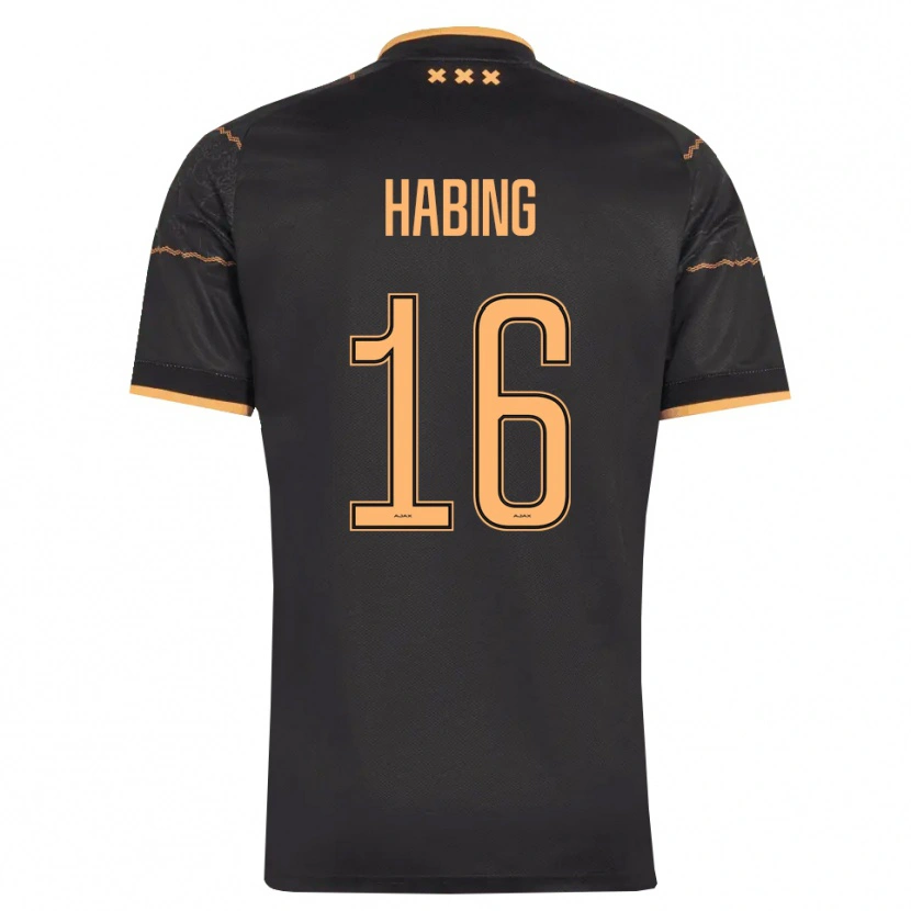 Danxen Mujer Camiseta Youri Habing #16 Negro Naranja 2ª Equipación 2026/27 La Camisa México