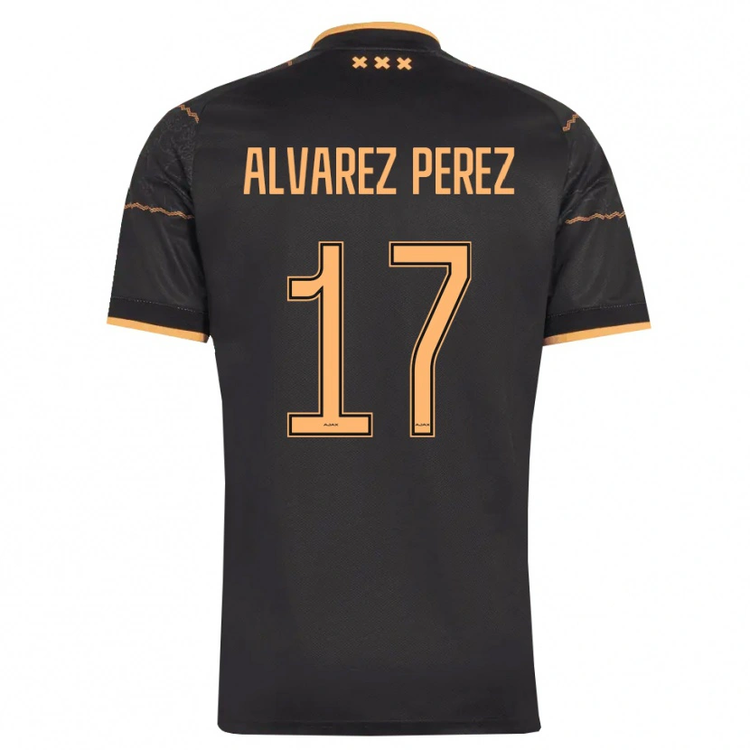 Danxen Mujer Camiseta Marley Álvarez Pérez #17 Negro Naranja 2ª Equipación 2026/27 La Camisa México