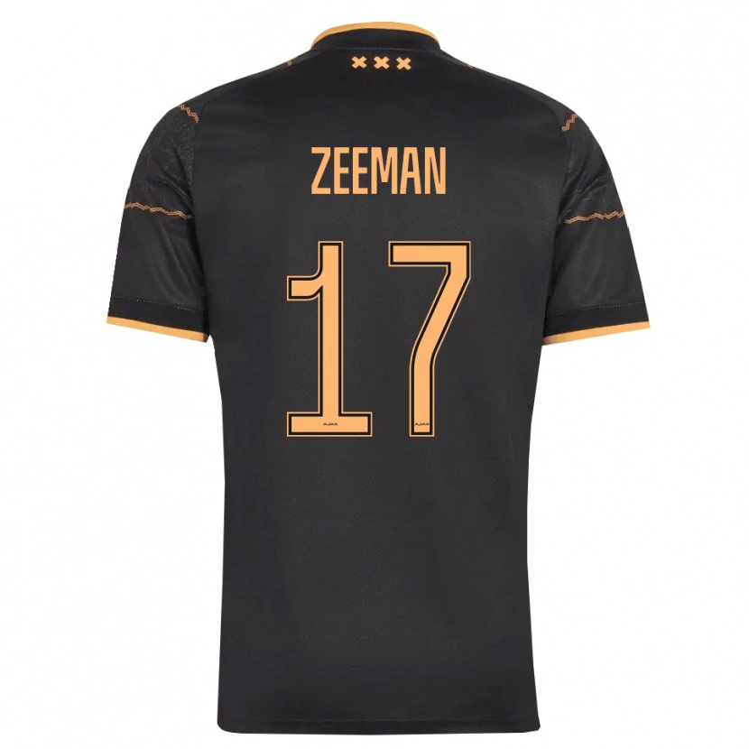 Danxen Mujer Camiseta Kelly Zeeman #17 Negro Naranja 2ª Equipación 2026/27 La Camisa México