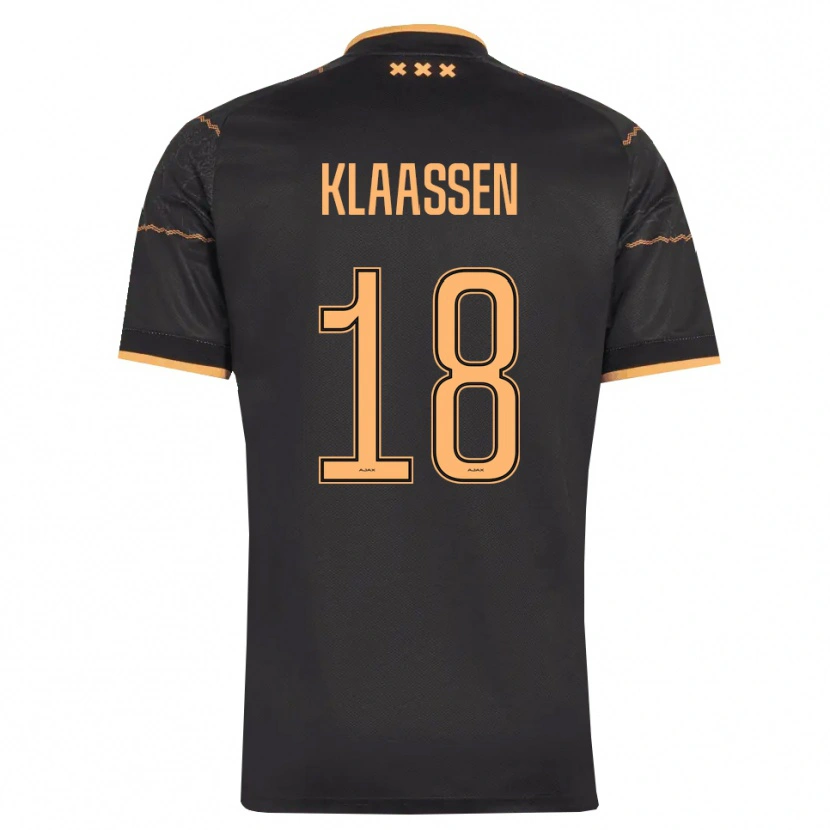 Danxen Mujer Camiseta Davy Klaassen #18 Negro Naranja 2ª Equipación 2026/27 La Camisa México