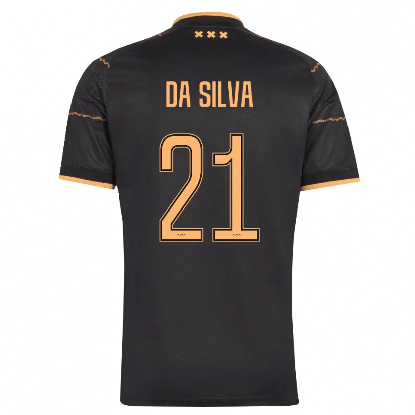 Danxen Mujer Camiseta Paulo Da Silva #21 Negro Naranja 2ª Equipación 2026/27 La Camisa México