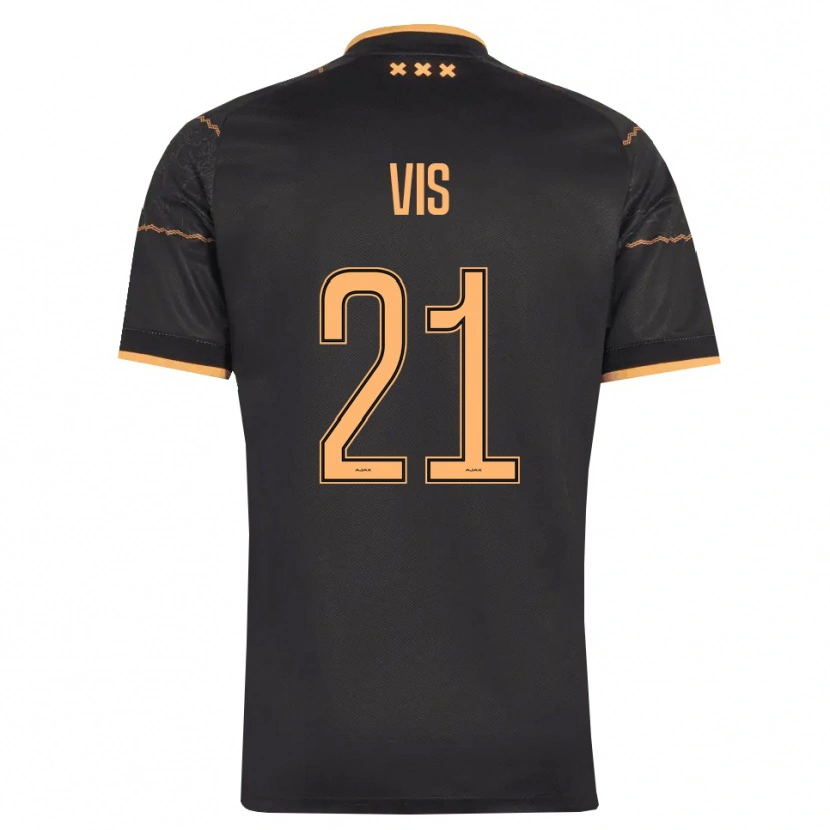 Danxen Mujer Camiseta Tijmen Vis #21 Negro Naranja 2ª Equipación 2026/27 La Camisa México