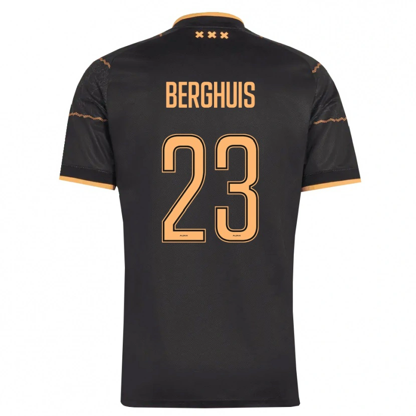 Danxen Mujer Camiseta Steven Berghuis #23 Negro Naranja 2ª Equipación 2026/27 La Camisa México