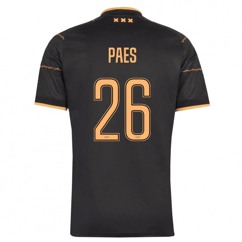 Danxen Mujer Camiseta Maarten Paes #26 Negro Naranja 2ª Equipación 2026/27 La Camisa México