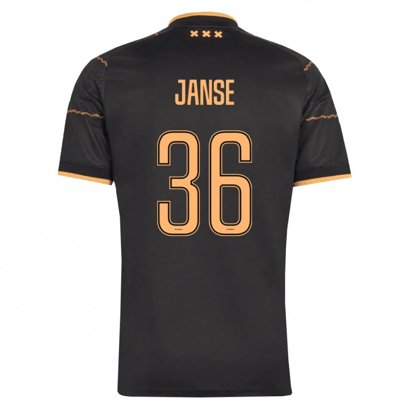 Danxen Mujer Camiseta Dies Janse #36 Negro Naranja 2ª Equipación 2026/27 La Camisa México