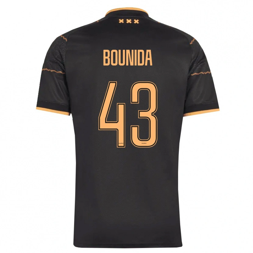 Danxen Mujer Camiseta Rayane Bounida #43 Negro Naranja 2ª Equipación 2026/27 La Camisa México