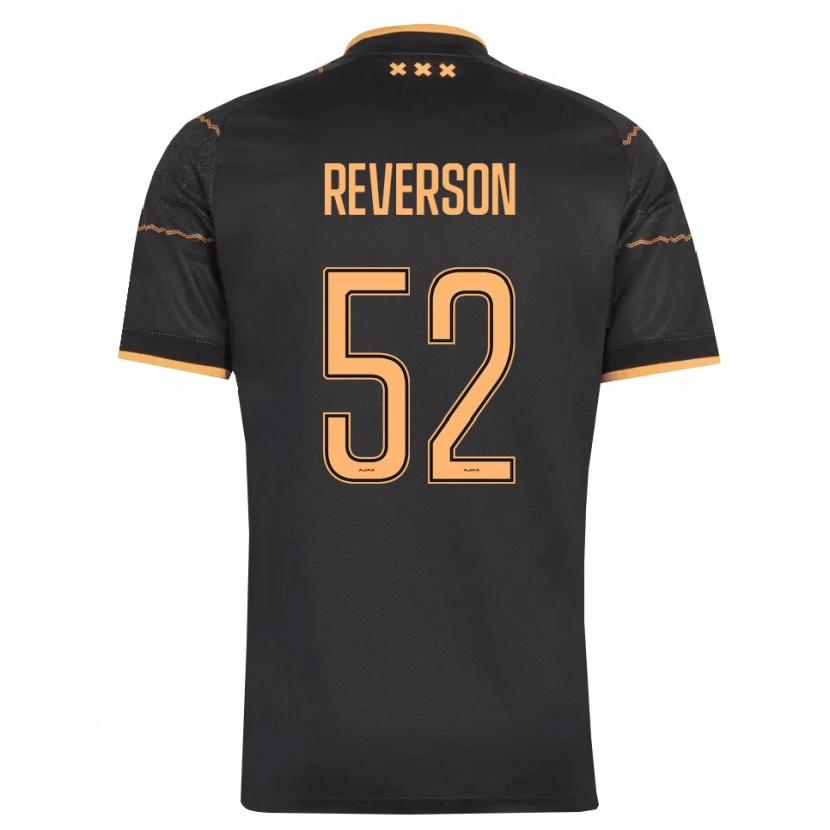 Danxen Mujer Camiseta Paul Reverson #52 Negro Naranja 2ª Equipación 2026/27 La Camisa México