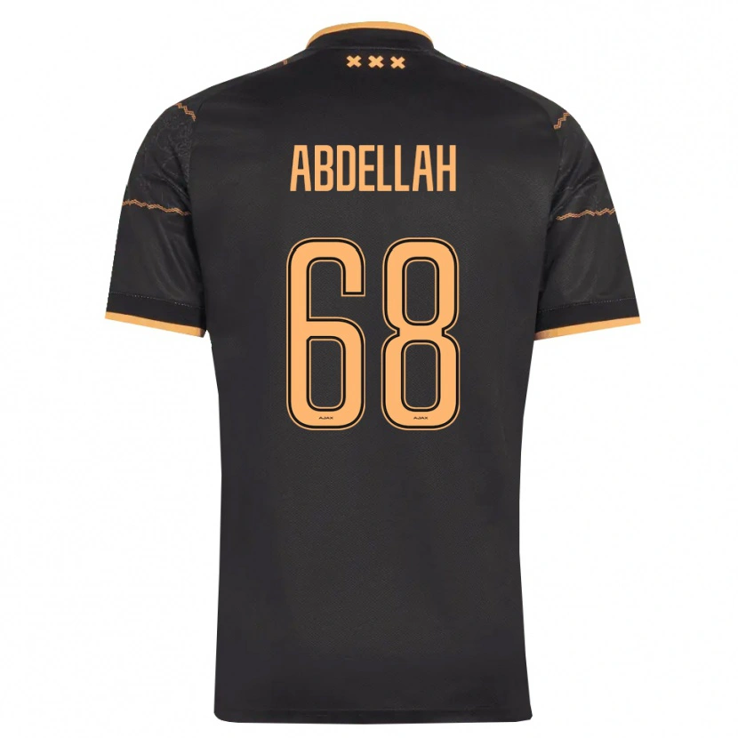 Danxen Mujer Camiseta Abdellah Ouazane #68 Negro Naranja 2ª Equipación 2026/27 La Camisa México