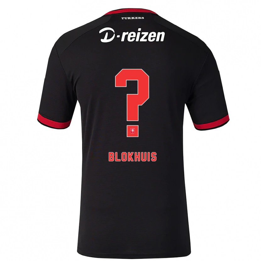 Danxen Mujer Camiseta Sil Blokhuis #0 Rojo Blanco Negro 2ª Equipación 2026/27 La Camisa México