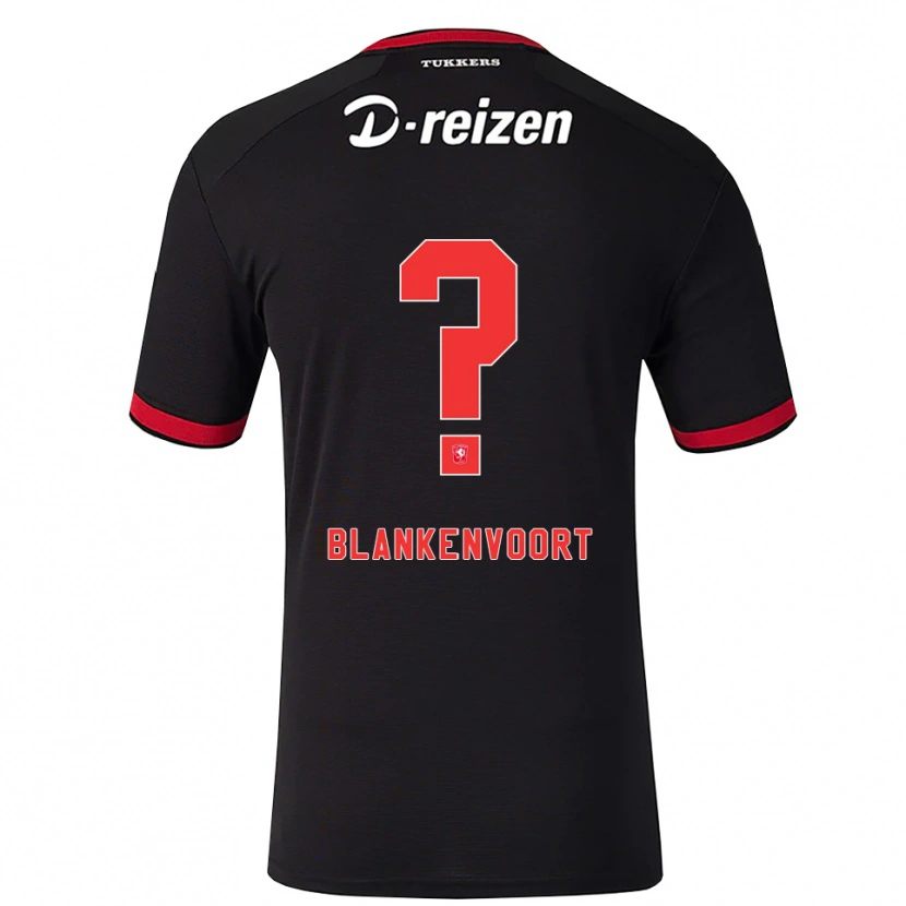 Danxen Mujer Camiseta Rens Blankenvoort #0 Rojo Blanco Negro 2ª Equipación 2026/27 La Camisa México