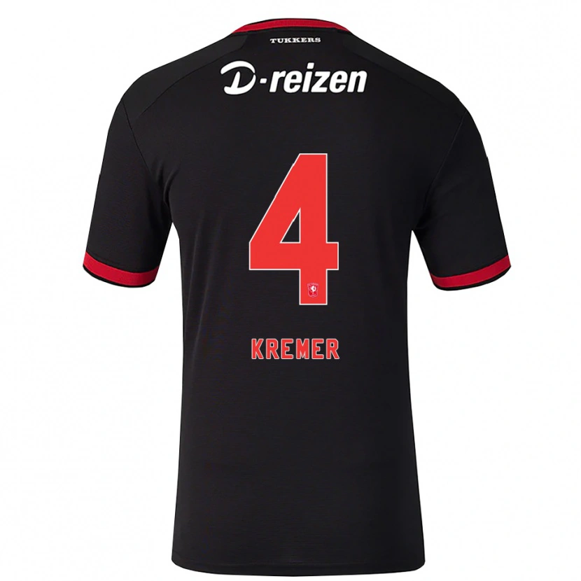 Danxen Mujer Camiseta Joop Kremer #4 Rojo Blanco Negro 2ª Equipación 2026/27 La Camisa México