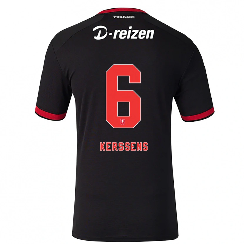 Danxen Mujer Camiseta Tom Kerssens #6 Rojo Blanco Negro 2ª Equipación 2026/27 La Camisa México