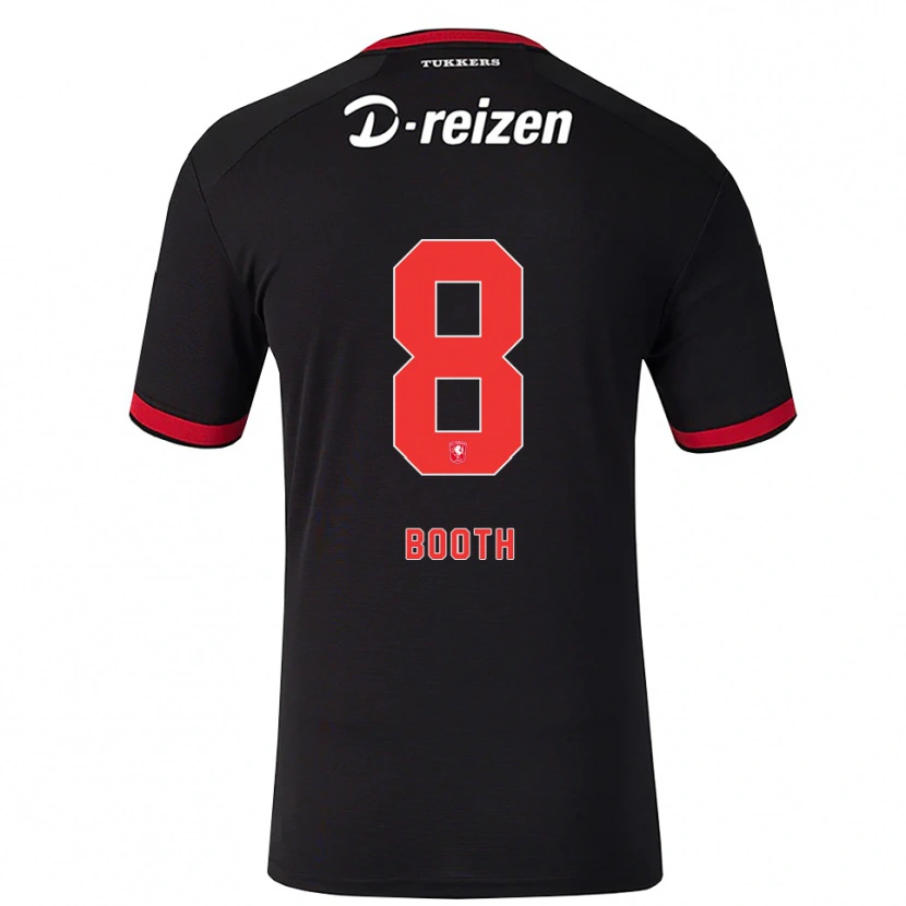 Danxen Mujer Camiseta Taylor Booth #8 Rojo Blanco Negro 2ª Equipación 2026/27 La Camisa México