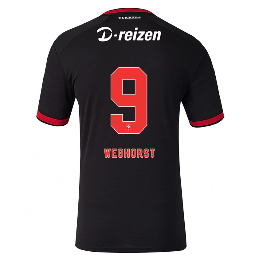 Danxen Mujer Camiseta Wout Weghorst #9 Rojo Blanco Negro 2ª Equipación 2026/27 La Camisa México
