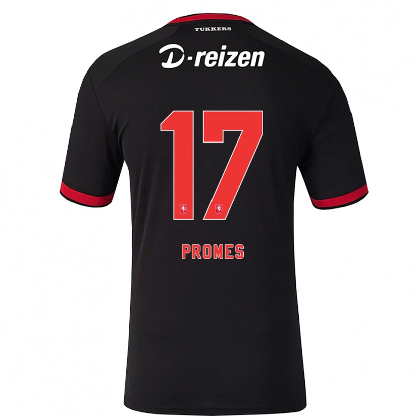 Danxen Mujer Camiseta Rodrigo Promes #17 Rojo Blanco Negro 2ª Equipación 2026/27 La Camisa México
