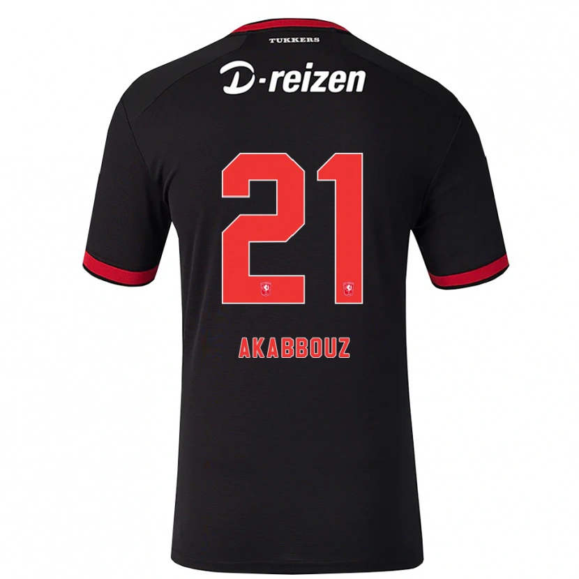 Danxen Mujer Camiseta Imrane Akabbouz #21 Rojo Blanco Negro 2ª Equipación 2026/27 La Camisa México