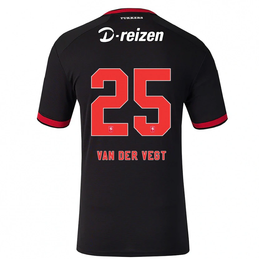 Danxen Mujer Camiseta Imre Van Der Vegt #25 Rojo Blanco Negro 2ª Equipación 2026/27 La Camisa México