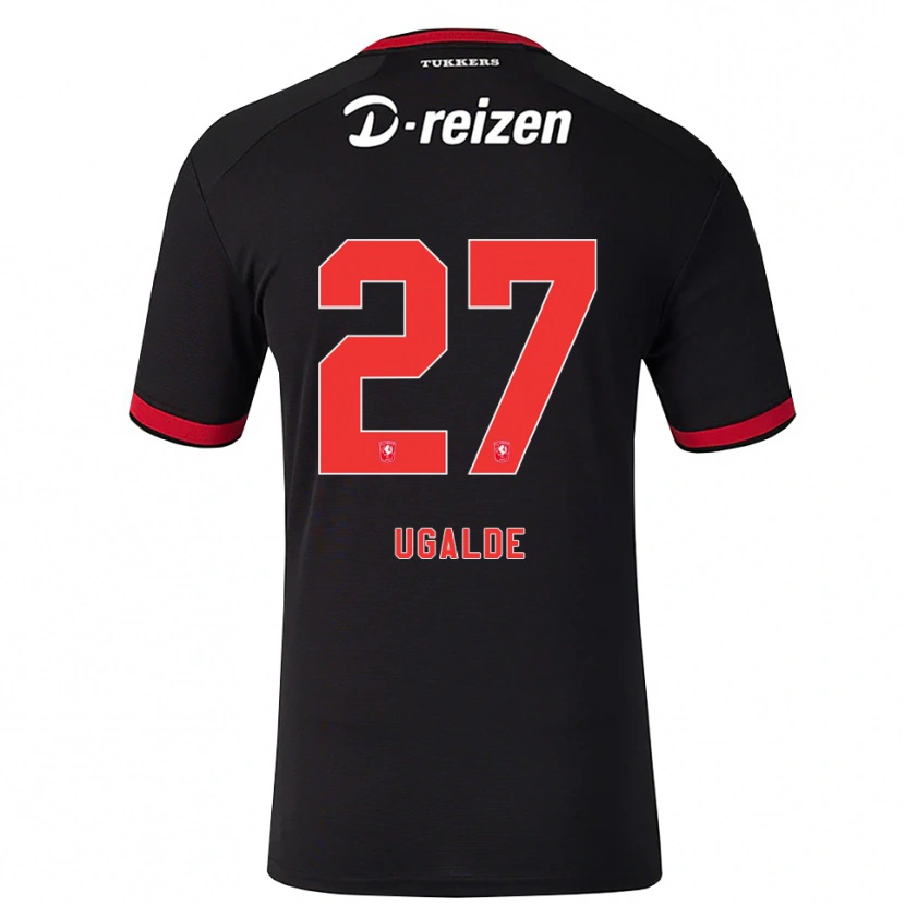 Danxen Mujer Camiseta Manfred Ugalde #27 Rojo Blanco Negro 2ª Equipación 2026/27 La Camisa México
