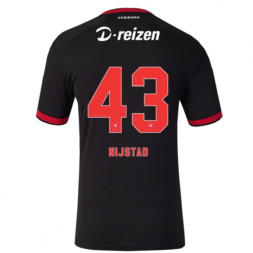 Danxen Mujer Camiseta Ruud Nijstad #43 Rojo Blanco Negro 2ª Equipación 2026/27 La Camisa México