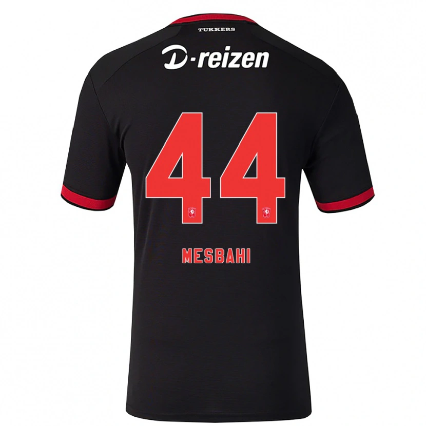 Danxen Mujer Camiseta Juliën Mesbahi #44 Rojo Blanco Negro 2ª Equipación 2026/27 La Camisa México