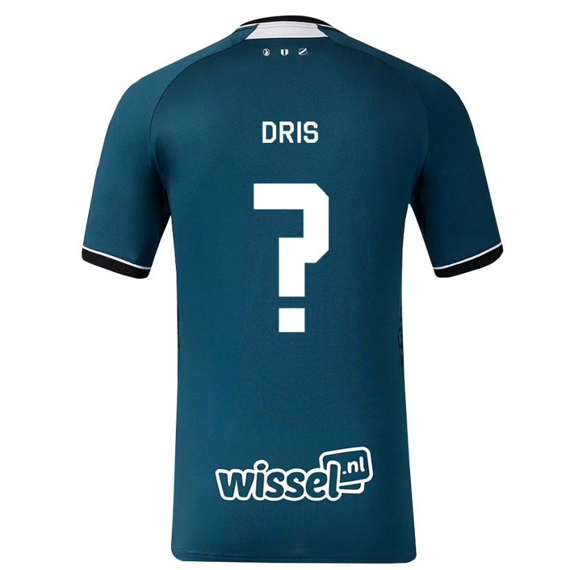 Danxen Mujer Camiseta Sofiane Dris #0 Grisardodarkslategray Blanco 2ª Equipación 2026/27 La Camisa México