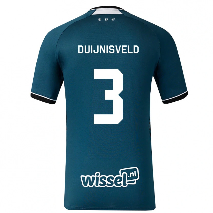Danxen Mujer Camiseta Owen Duijnisveld #3 Grisardodarkslategray Blanco 2ª Equipación 2026/27 La Camisa México