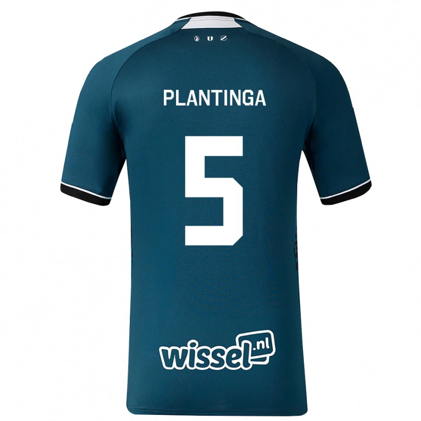 Danxen Mujer Camiseta Viggo Plantinga #5 Grisardodarkslategray Blanco 2ª Equipación 2026/27 La Camisa México