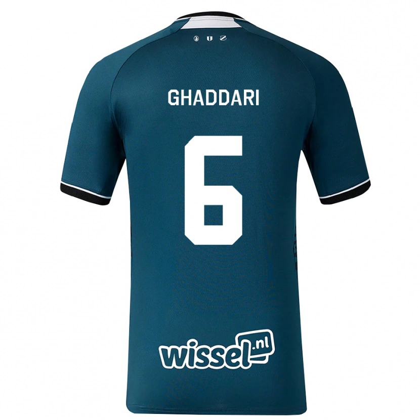 Danxen Mujer Camiseta Massien Ghaddari #6 Grisardodarkslategray Blanco 2ª Equipación 2026/27 La Camisa México
