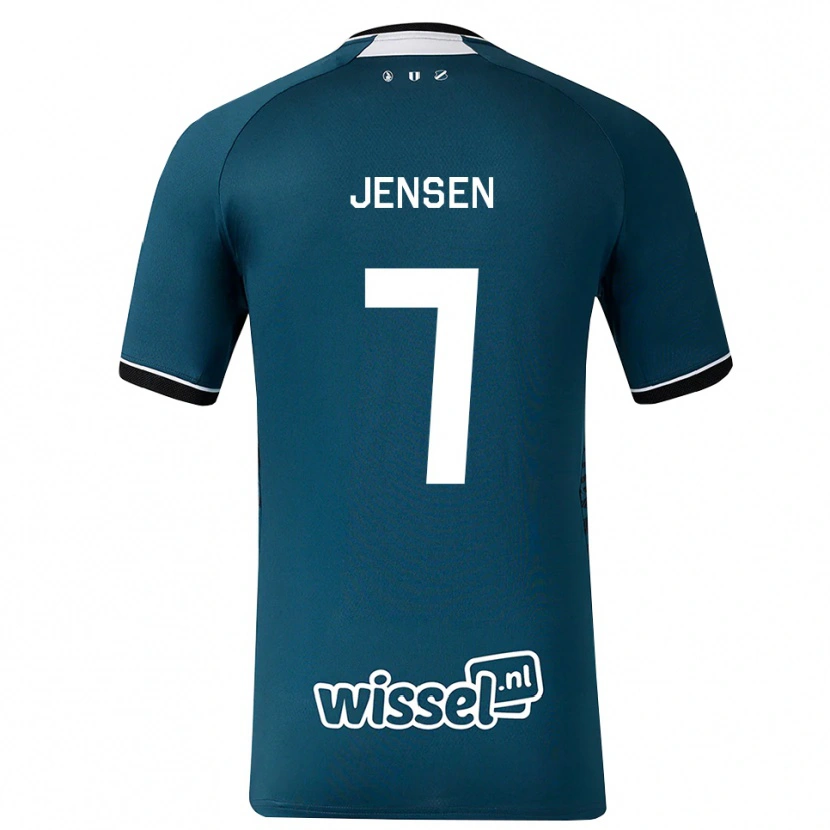 Danxen Mujer Camiseta Victor Jensen #7 Grisardodarkslategray Blanco 2ª Equipación 2026/27 La Camisa México