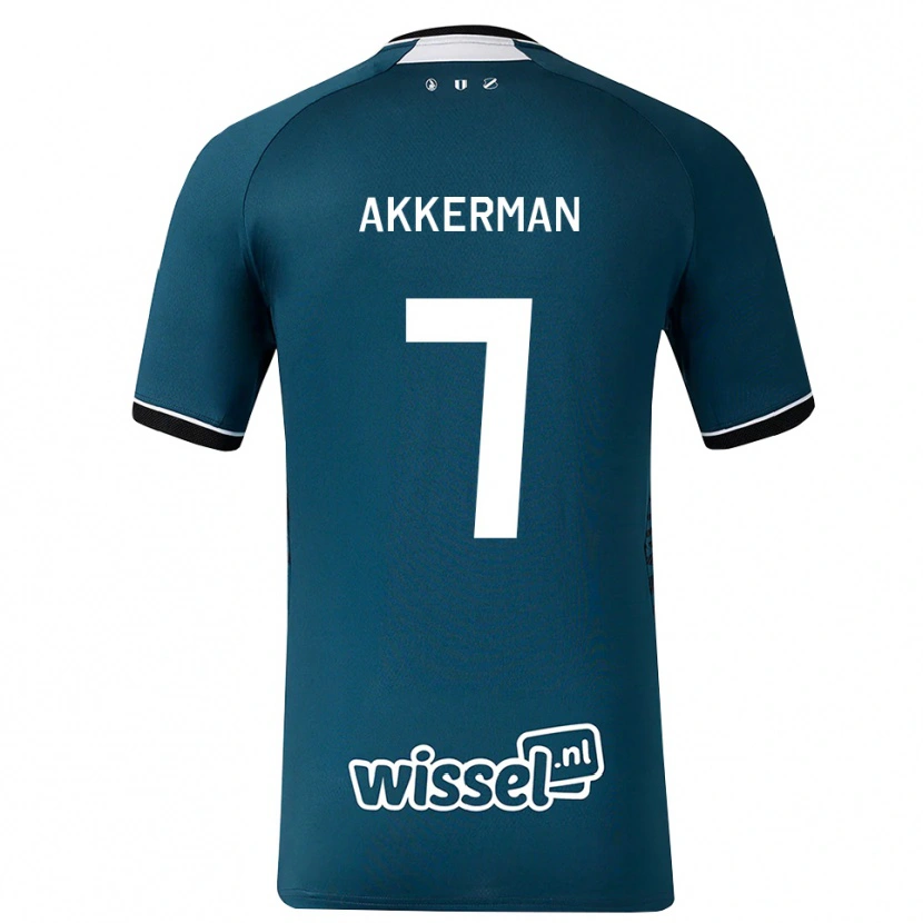 Danxen Mujer Camiseta Mees Akkerman #7 Grisardodarkslategray Blanco 2ª Equipación 2026/27 La Camisa México