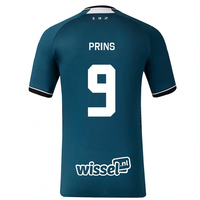 Danxen Mujer Camiseta Femke Prins #9 Grisardodarkslategray Blanco 2ª Equipación 2026/27 La Camisa México