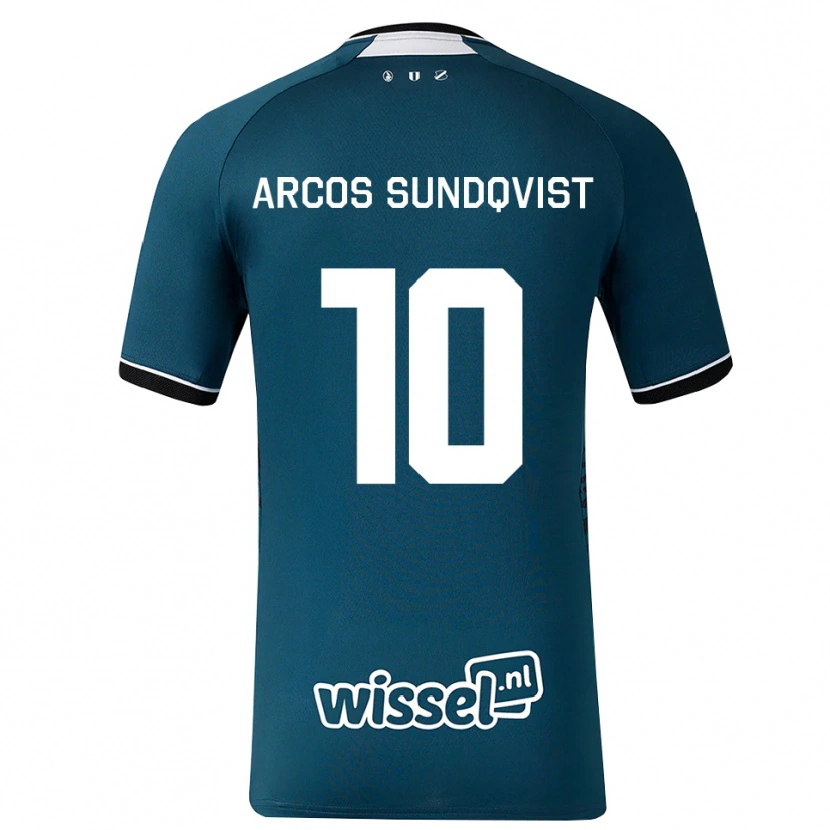 Danxen Mujer Camiseta Gustav Arcos Sundqvist #10 Grisardodarkslategray Blanco 2ª Equipación 2026/27 La Camisa México
