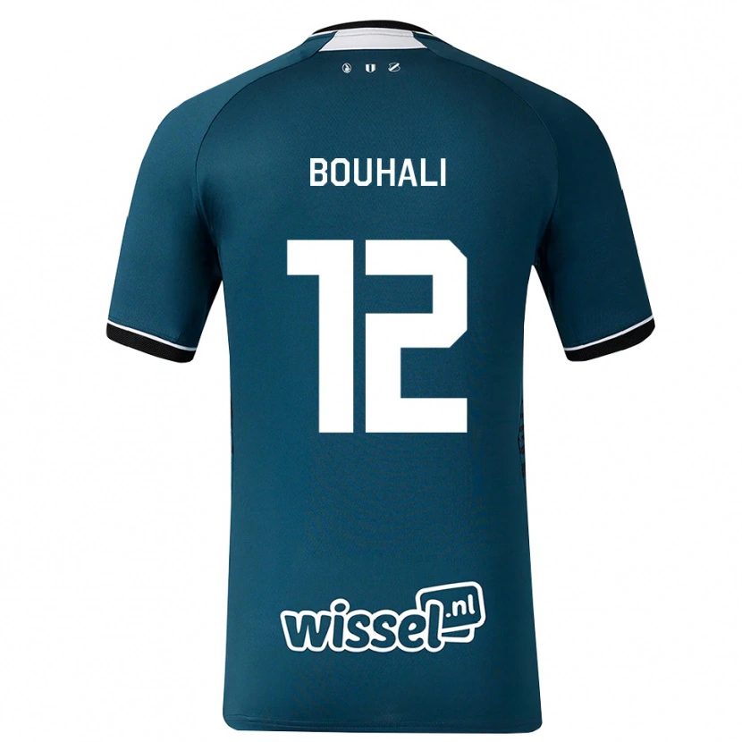 Danxen Mujer Camiseta Nassir Bouhali #12 Grisardodarkslategray Blanco 2ª Equipación 2026/27 La Camisa México